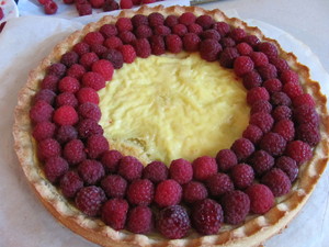 tarte framboises